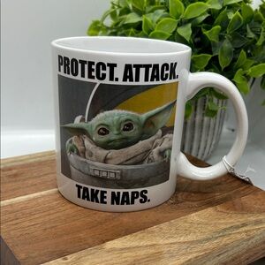 Star Wars Disney Yoda Protect
Attack Take Naps Ceramic Mug 20
Oz NWT.
